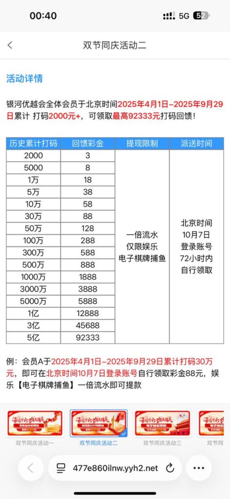 银河优越会2333 累计打码回馈-华人博彩-博彩社区-博彩论坛